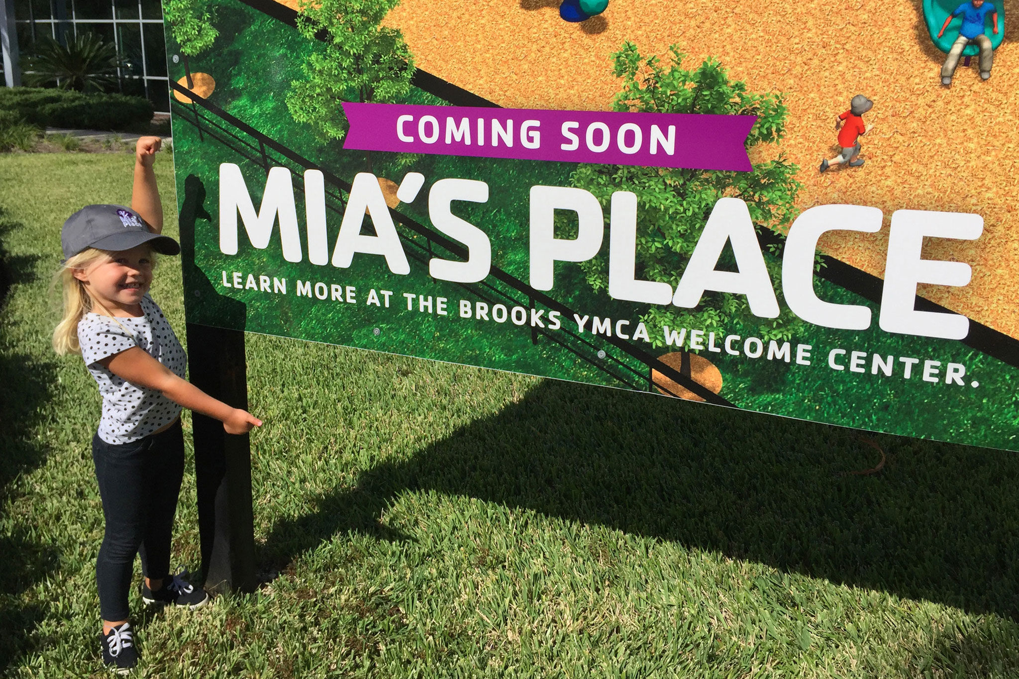 Brooks YMCA Playground Groundbreaking Delta Fountains