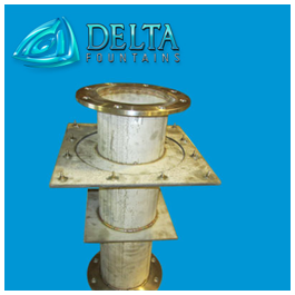 Delta Fountains Custom Stainless Steel Penetration Nipple