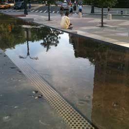 Delta Fountains Frederick Douglas Memorial Central Park Reflecting Pool
