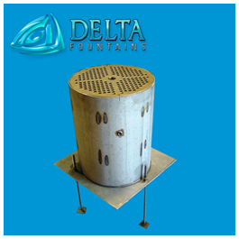 Delta Fountains Pop Jet Discharge Sump Stainless Steel