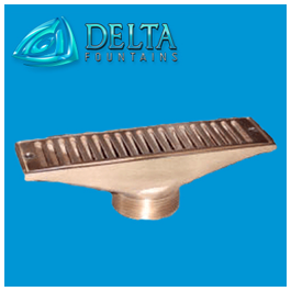 Bronze Sidewall Overflow | Delta Fountains