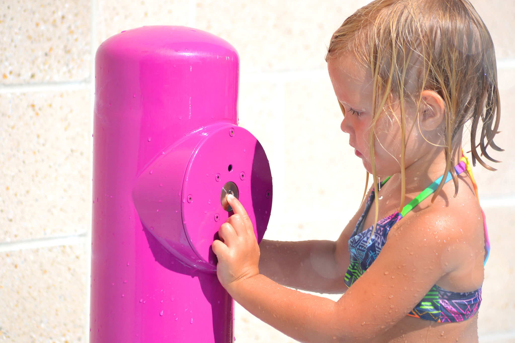 Interactive Fountain Splash Pad Activation Bollard