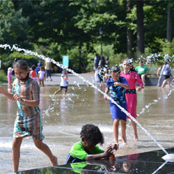 Interactive Water Splash Pad Delta Fountains