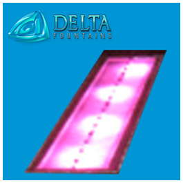 LED Ground Effect in Acrylic Trough