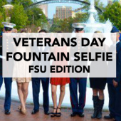 Veterans Day Fountain Selfie FSU