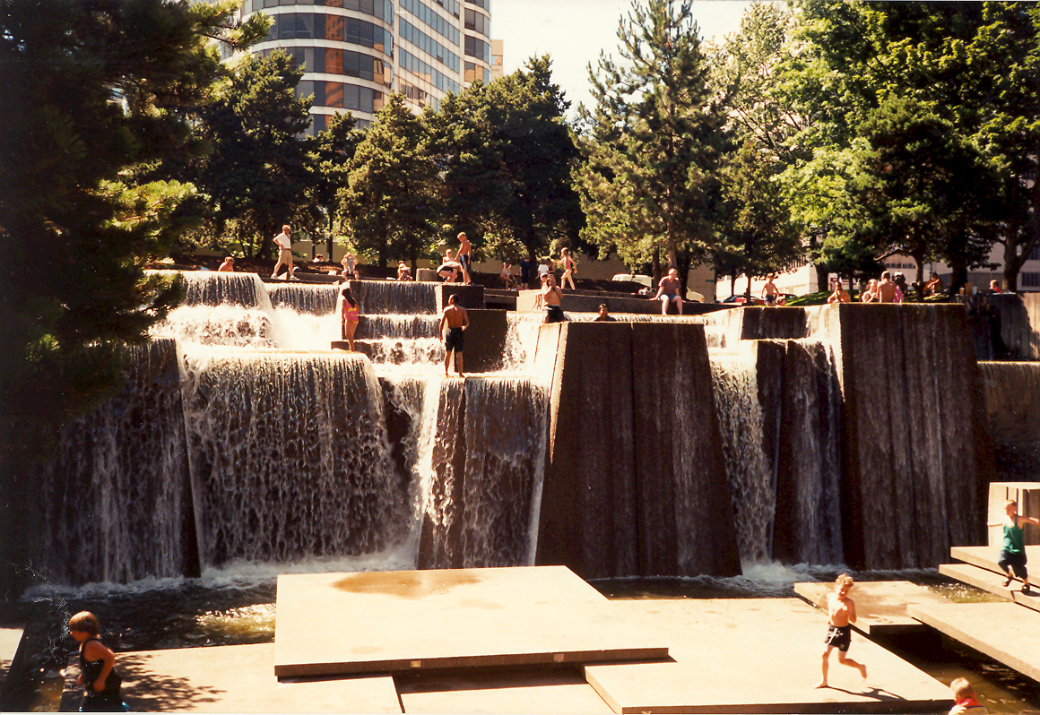 Keller Fountain has been a popular example of active design since the 70s.