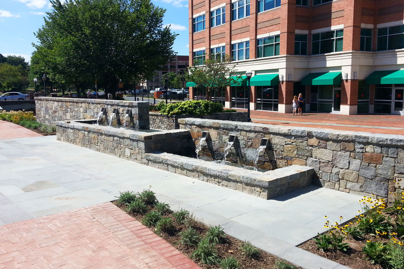 Carroll Creek East and West Fountains Delta Fountains