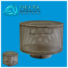 Custom-Intake-Drain-Screen Delta Fountains