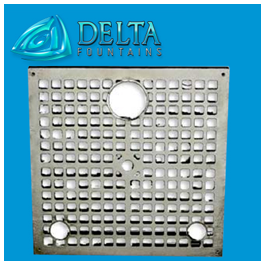 Delta Founains Square Fountain Sump Grate