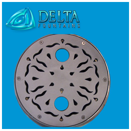 Delta Fountains Decorative Metal Stainless Steel Grate