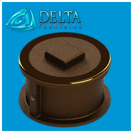 Delta Fountains Floor Drain Fitting Bronze