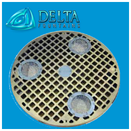 Delta Fountains Metal Fabricated Round Grate
