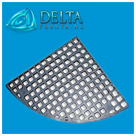 Delta Fountains Nicket Bronze Grate Quarter Round