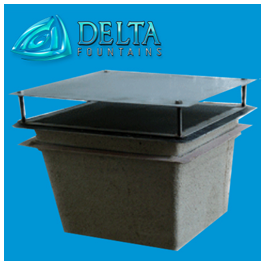 Delta Fountains Stainless Steel Suction Sump Anti-Vortex Plate