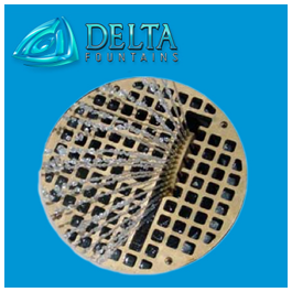 Dleta Fountains Grate with Finger Jet