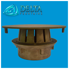 Drain Suction Fitting Bronze Diverter Plate