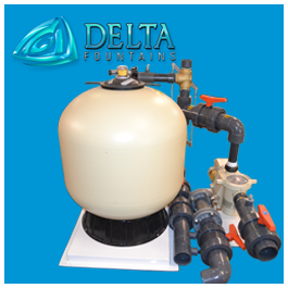 Sand Filter with Automatic Backwash Linkage