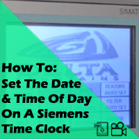 Siemens Time Clock: How To Set the Date & Time of Day