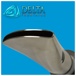 Stainless-Steel-Fan-Jet-Nozzle Delta Fountains